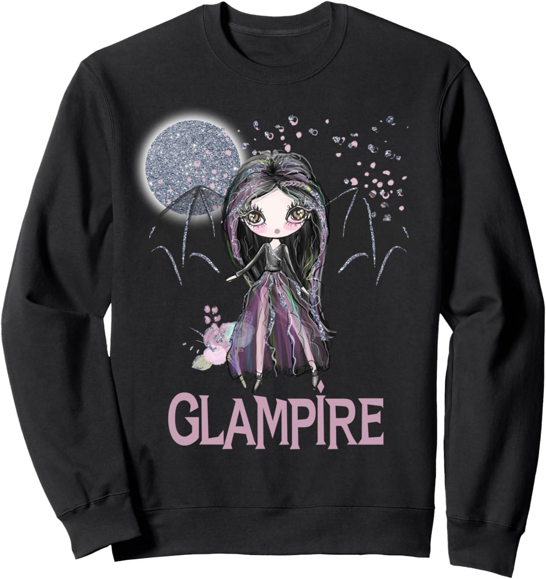 Pretty Halloween Vampir Glam Gothic Mädchen Fledermaus Glampire Kids Sweatshirt