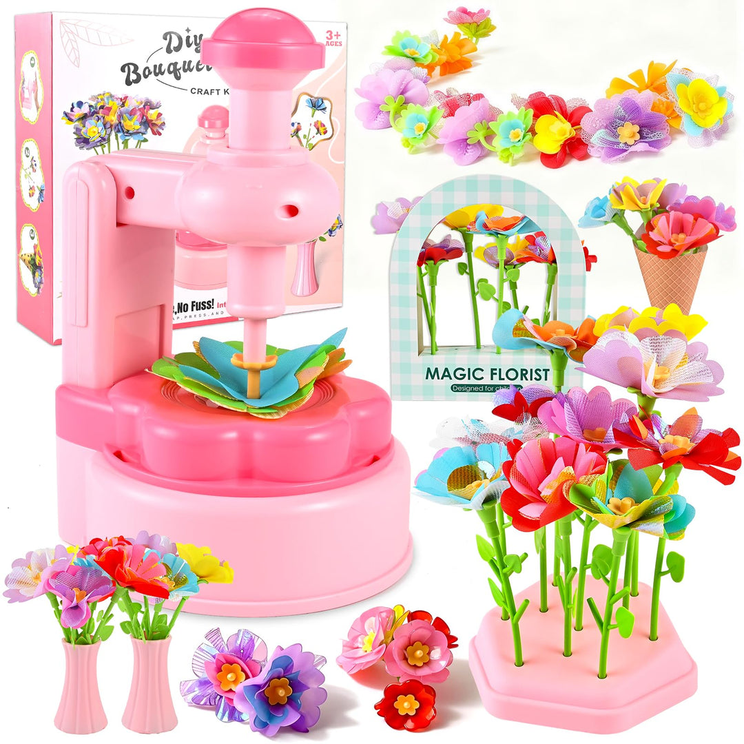 Herboom DIY Blumen Bastelset Kinder, Blumenpresse Bastelset Mädchen 4 5 6 7 8 Jahre Gepresste Blumen
