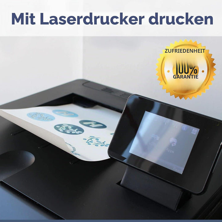 Hayes Paper, Wasserschiebefolie, Aufkleberpapier, LASERDRUCKER TRANSPARENT, 20 Seiten Erstklassiges