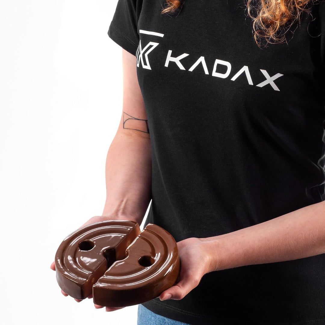 KADAX Beschwerungsstein, Fermentiergewicht aus Steingut 14cm, handgefertigtes Gewicht für Gärtopf, S