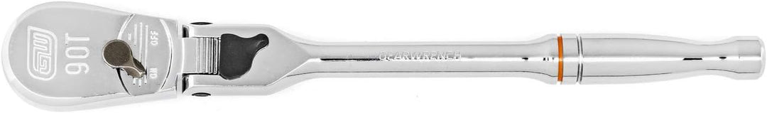 GearWrench 2 Stück 1/4 Zoll & 3/8 Zoll Antrieb 90 Zähne Verriegelung Flex Head Tropfen Ratschen Set