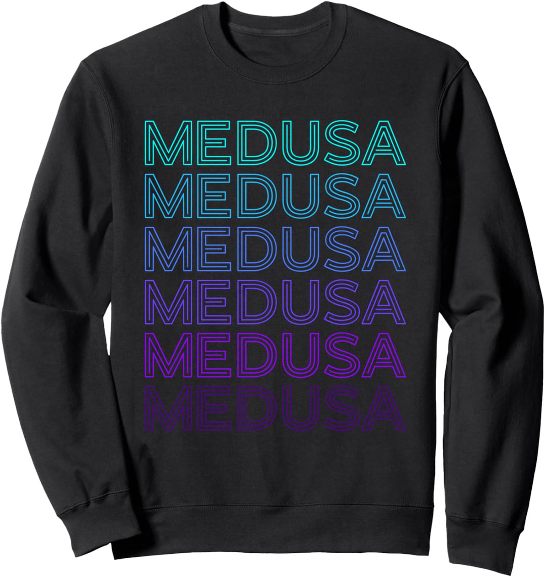 Medusa Snake Hair Gorgons Griechisches Monster Retro Sweatshirt