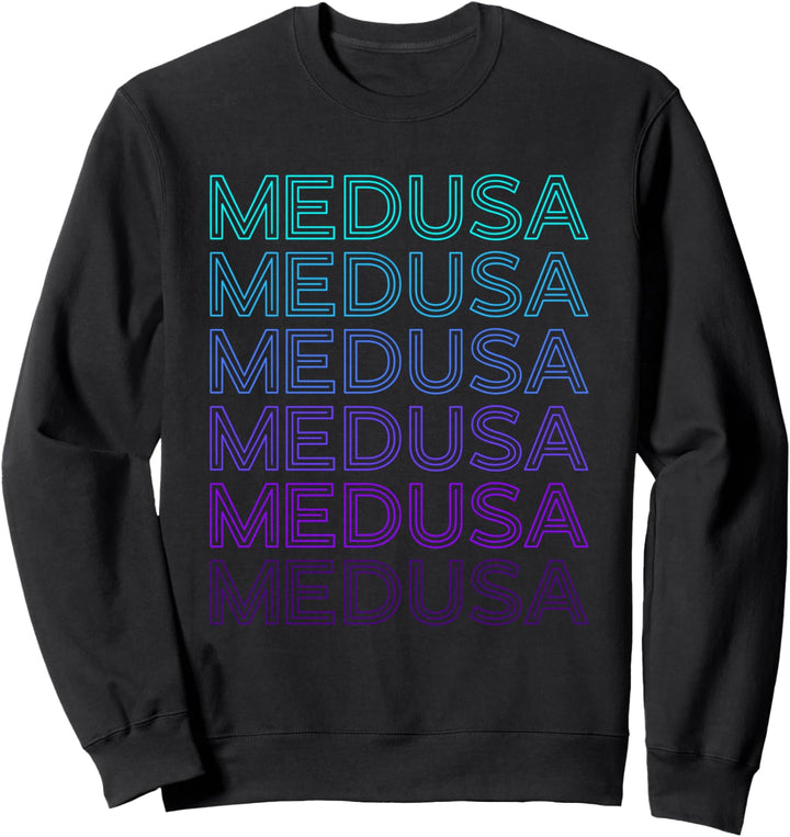 Medusa Snake Hair Gorgons Griechisches Monster Retro Sweatshirt