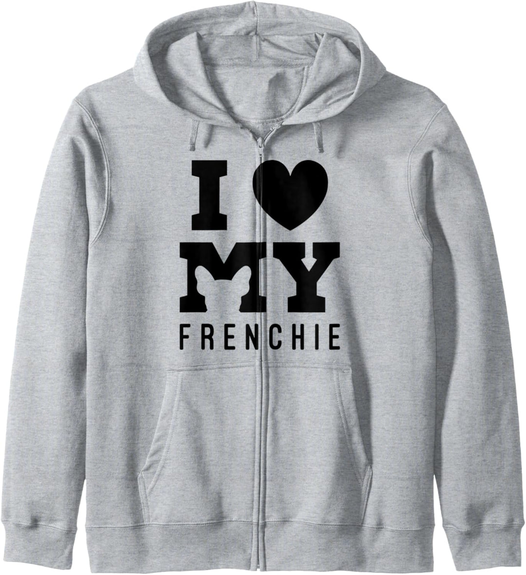 I Love Französische Bulldogge Hundebesitzer Geschenk Hunde Kapuzenjacke