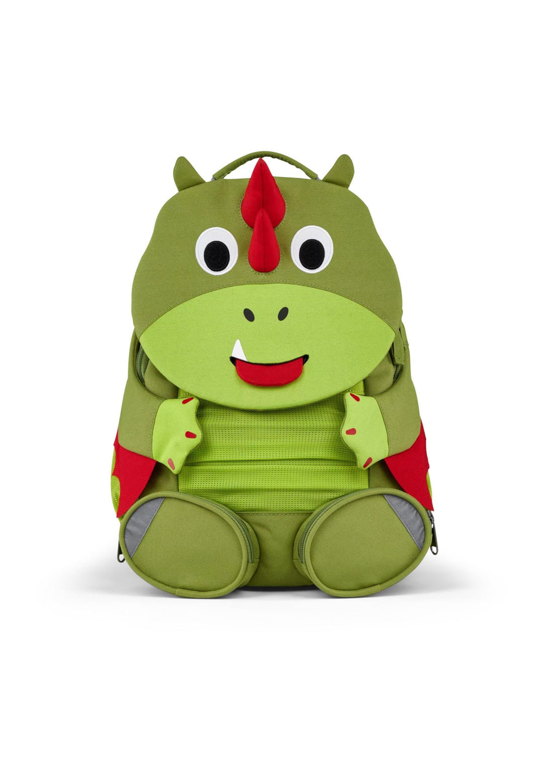 Affenzahn Grosser Freund Kindergartenrucksack für 3-5 Jährige Kita Funktional 8L Drache - Grün Einhe