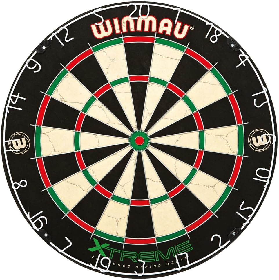 WINMAU Xtreme Dartscheibe, Schrank und Dartset mit Zubehör