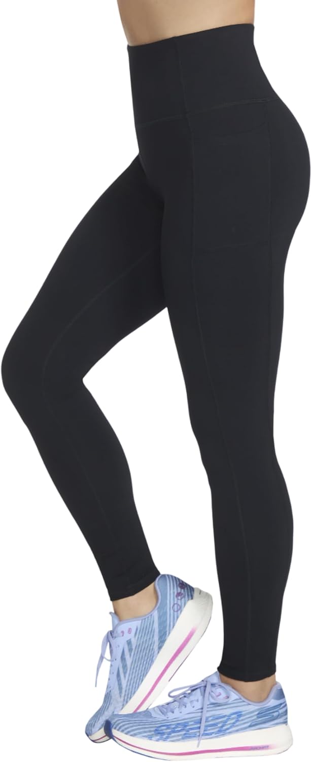 Skechers Damen Go Walk High Waisted Leggings 17 Schwarz, 17 Schwarz