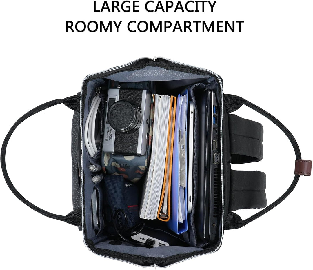 KROSER Rucksack Damen für Schule Laptop Rucksack 15,6 Zoll Schulrucksack Daypack wasserdichte für Un