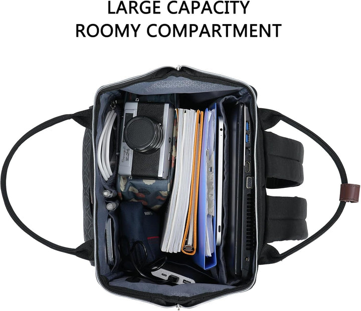 KROSER Rucksack Damen für Schule Laptop Rucksack 15,6 Zoll Schulrucksack Daypack wasserdichte für Un