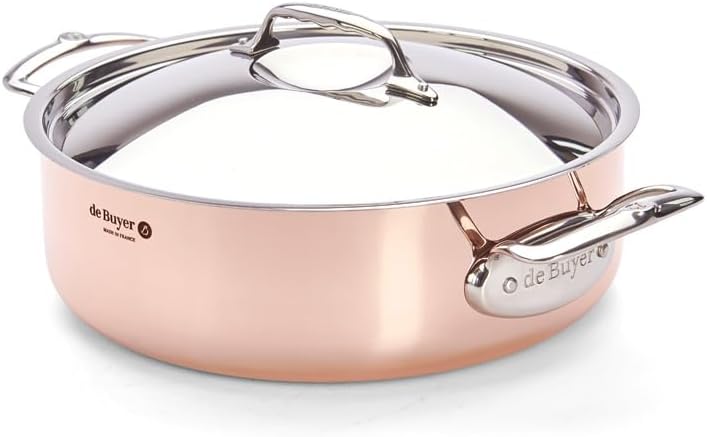 DE BUYER Bratentopf, Edelstahl, Silber, 28 cm, 6241.28 27.9 x 20.1 x 10.9 cm, 27.9 x 20.1 x 10.9 cm