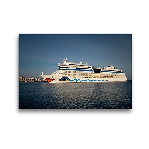 Premium Textil-Leinwand 45 x 30 cm Quer-Format Aida Stella in der Hafeneinfahrt | Wandbild, HD-Bild