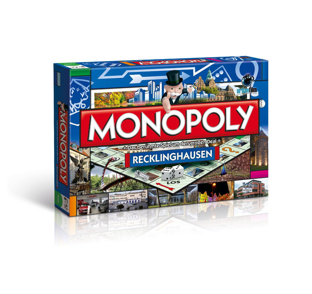 Winning Moves - Monopoly Recklinghausen Stadt Edition - das weltberühmte Spiel um Grundbesitz und Im