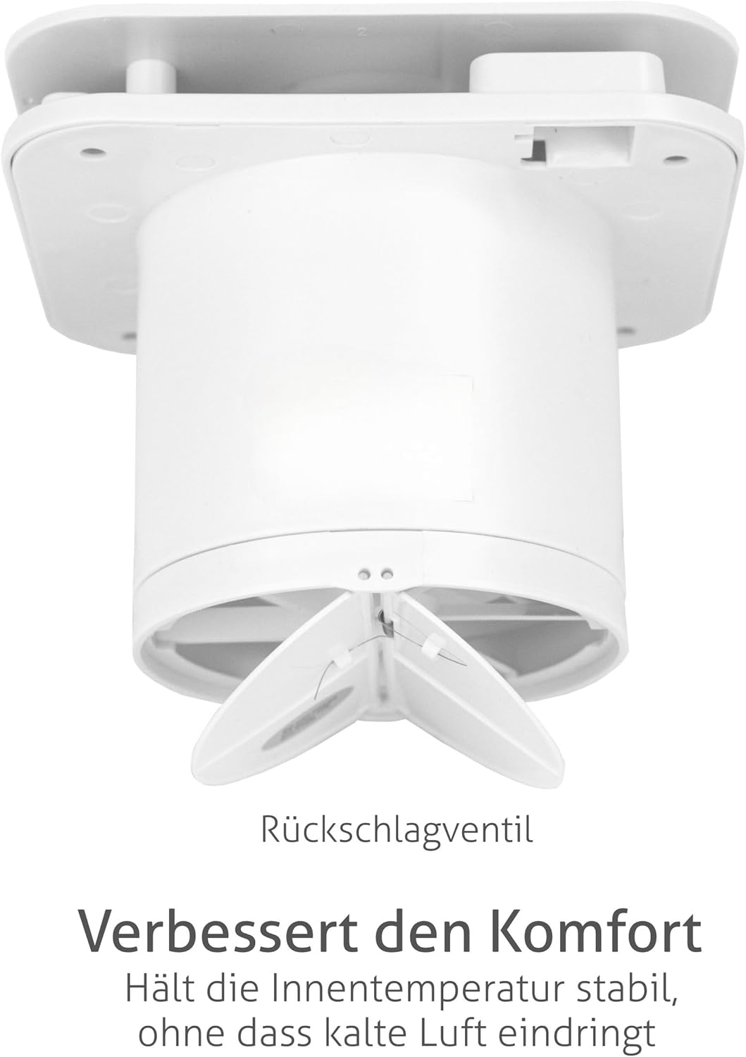 Turbionaire Trend Plus Abluftventilator für Bad, Küche, Fernbedienung, Multifunktion, max. 5,7 W, 7