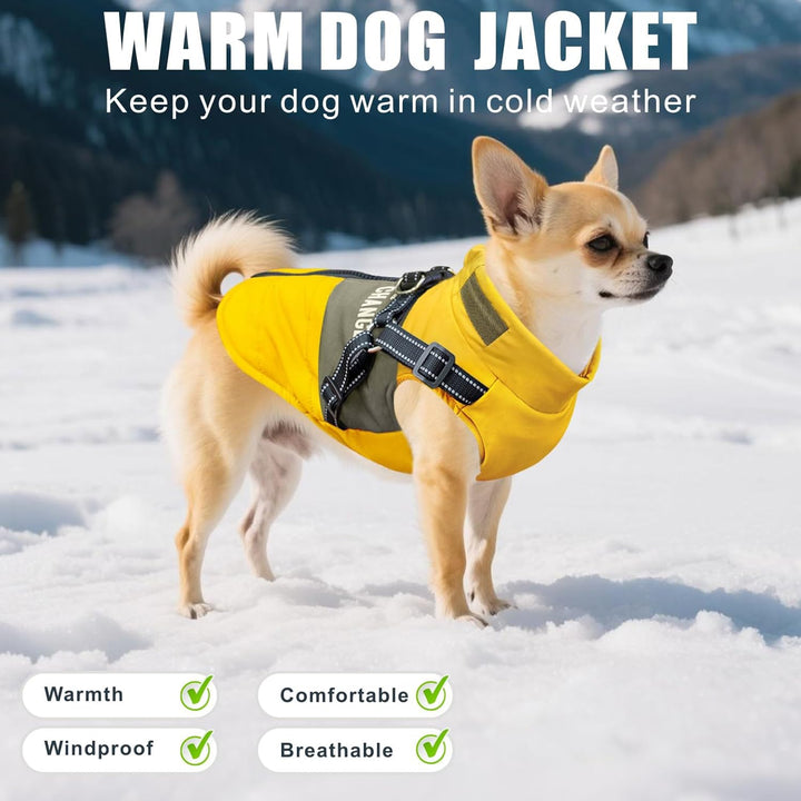 Oslueidy Hunde Winterjacken,Warme Hundemäntel Reflektierend Hundekleidung wasserdichte Welpenweste f