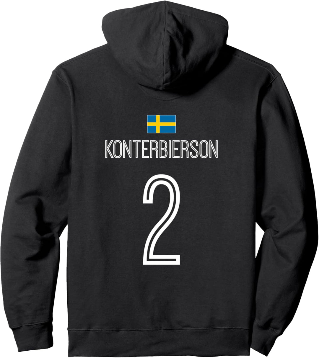 Schwedische Namen Sauf und Party Trikot Fussball Pullover Hoodie