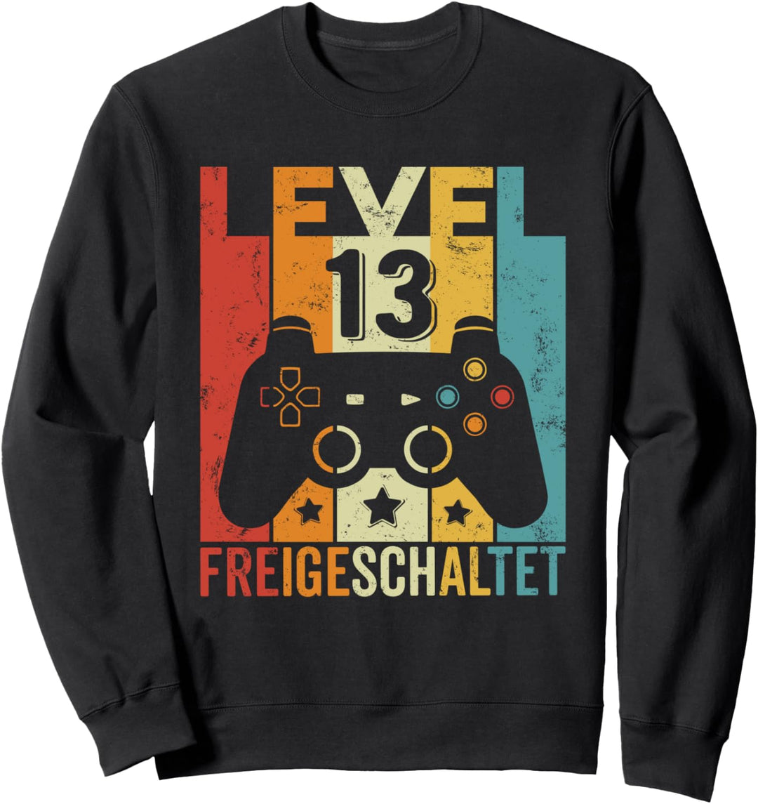 2011 Geboren 13 Geburtstag Gamer Junge Mädchen Jahrgang 2011 Sweatshirt