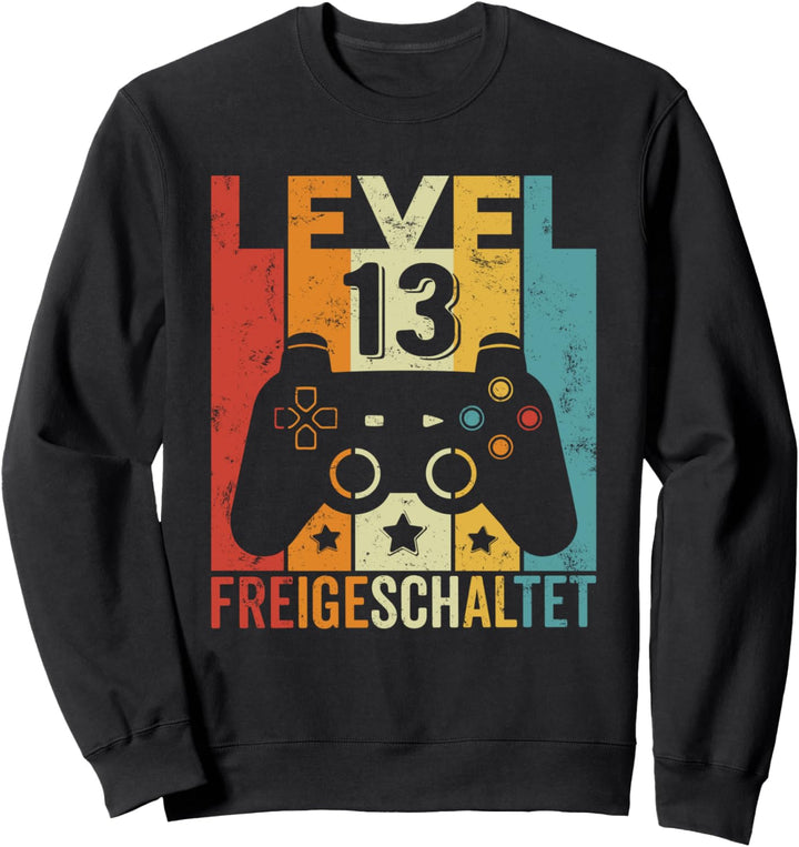 2011 Geboren 13 Geburtstag Gamer Junge Mädchen Jahrgang 2011 Sweatshirt