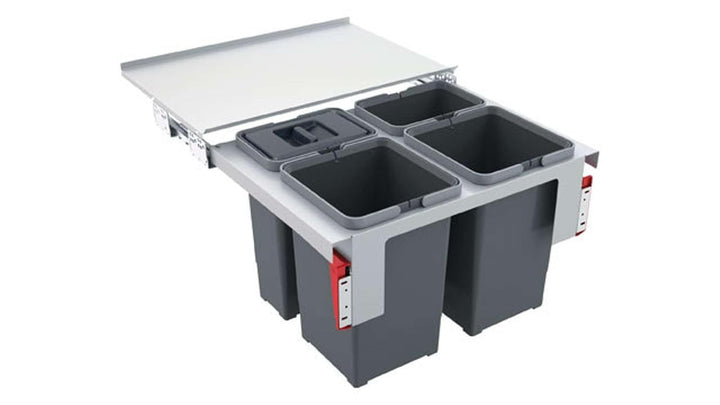 Franke Sorter Garbo 60-4 Abfallsorter Abfalleimer Mülleimer Abfallsammler, Plastic, grau, 10 cm