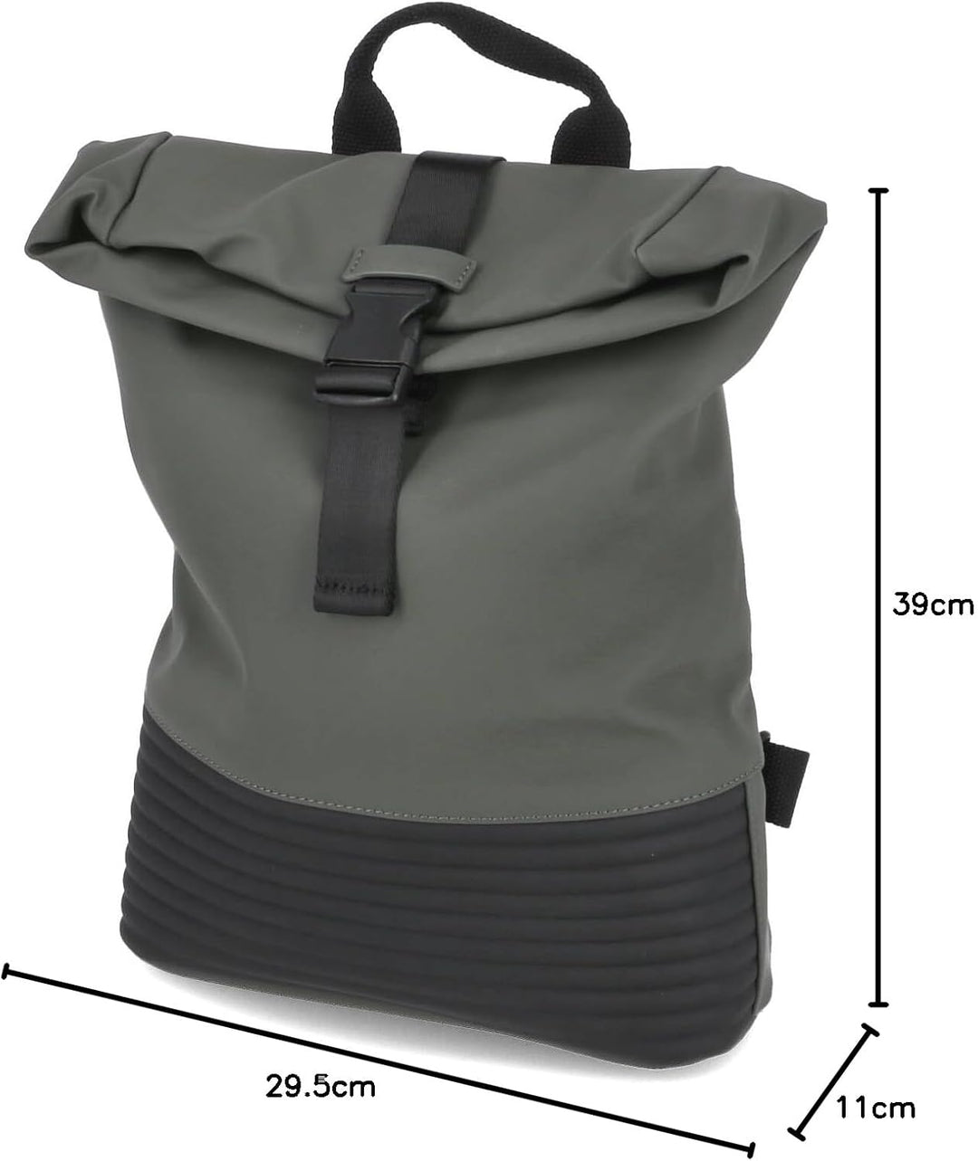 Rieker Damen H1426 Rucksack, Grün, S