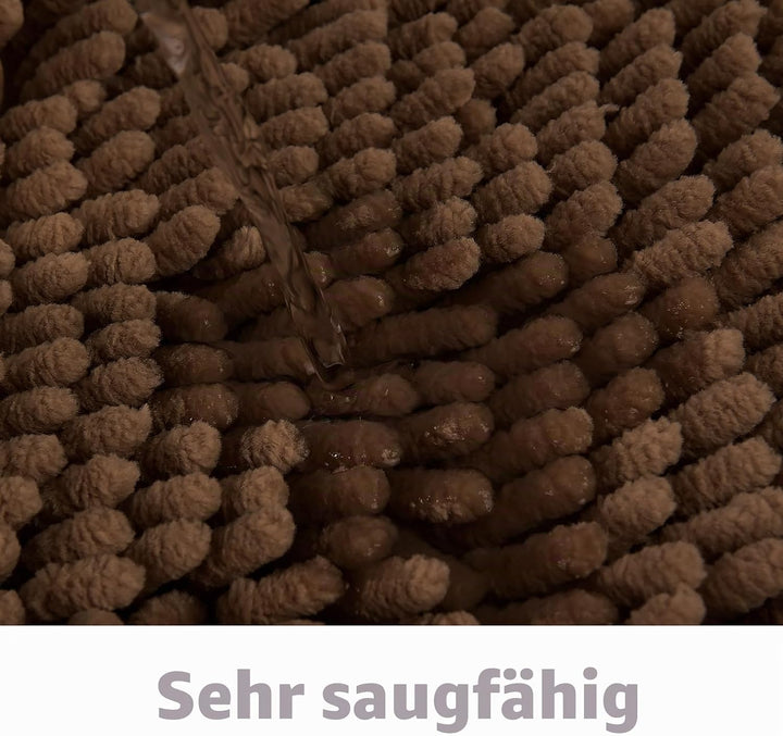 FCSDETAIL rutschfeste, Hochflor Badteppiche 60 x 90 cm, Maschinenwaschbare Badematte, Badvorleger mi