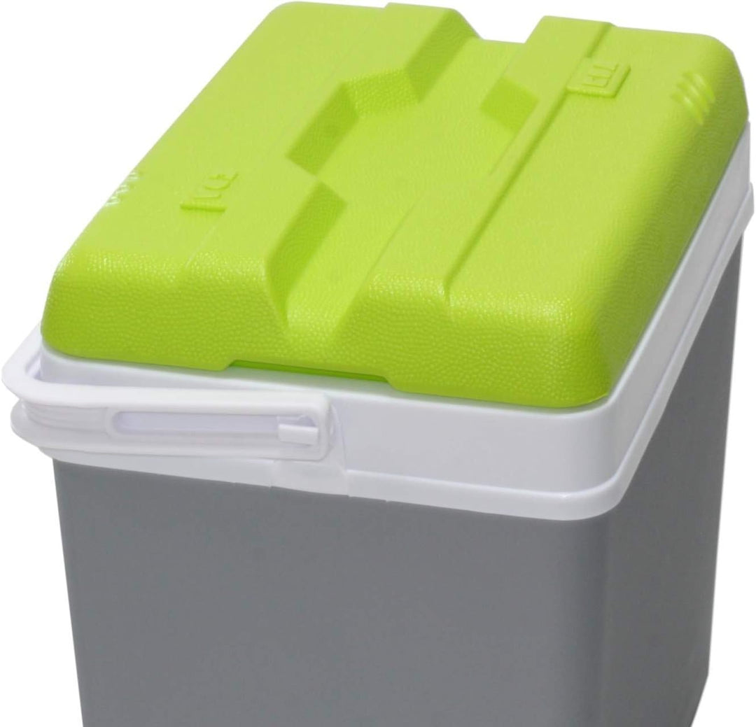 EDA PLASTIQUES EAN3086960221386 GLACIERE 24 L EDA GRIS ET VERT PREVUE POUR BOUTEILLES 2L DEBOUT, Pol