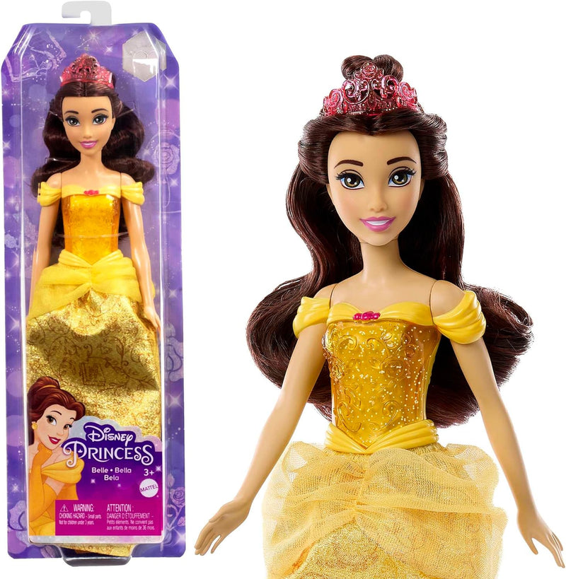 Disney Princess HPG74 - 13 Prinzessinnen-Modepuppen mit Glitzerkleidung und Accessoires, inspiriert