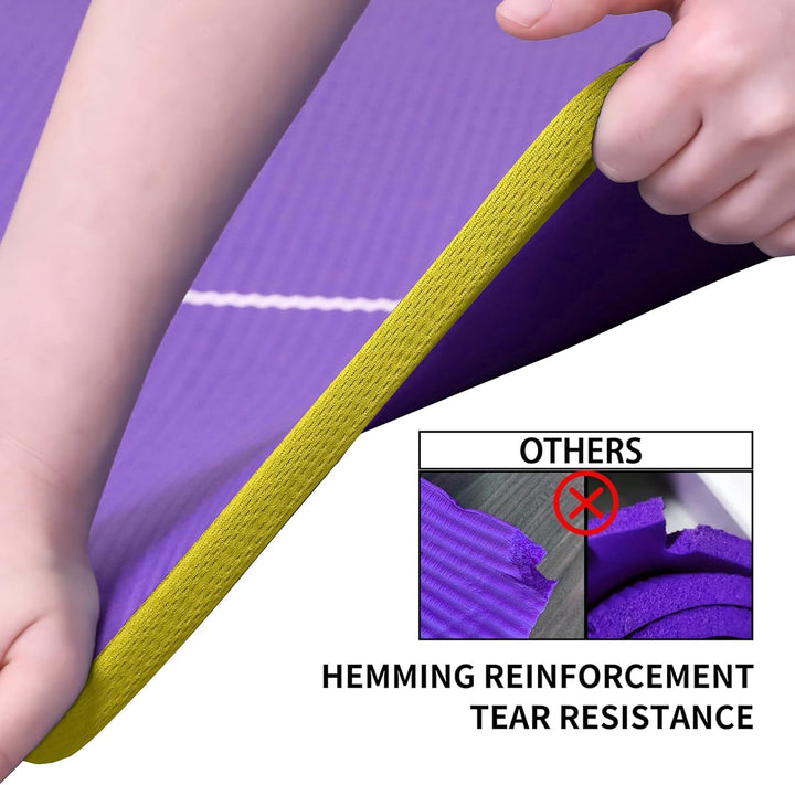 PROIRON Gymnastikmatte, Turnmatte für Zuhause mit Tragegurt Trainingsmatte Rutschfest, Yoga Matte Di