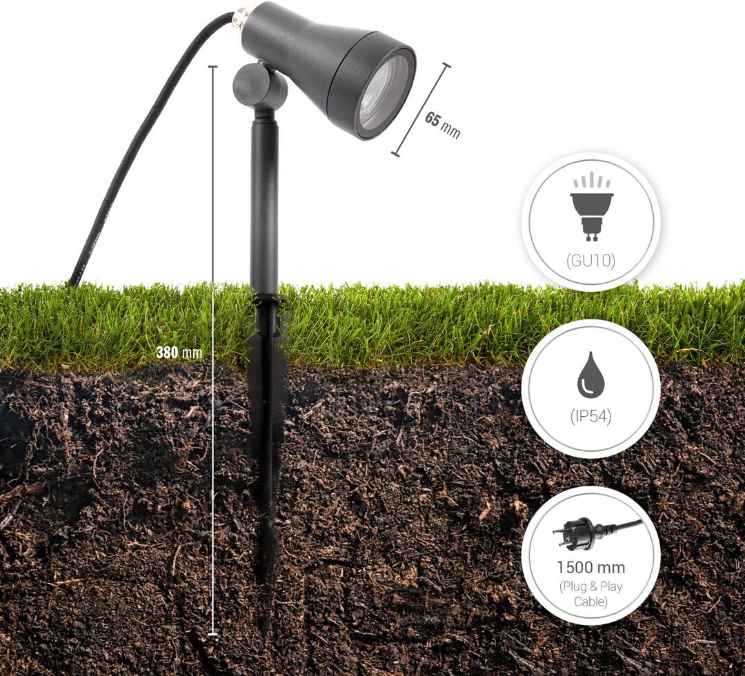 Paco Home Pflanzenlampe Beleuchtung Lampe Garten Deko Outdoor Gartenhaus Steckdosenlampe Aussenlampe