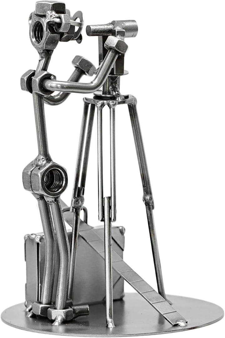 Schraubenmännchen Vermessungstechniker I Handarbeit I Geschenkidee I Metallfigur I Metallmännchen I