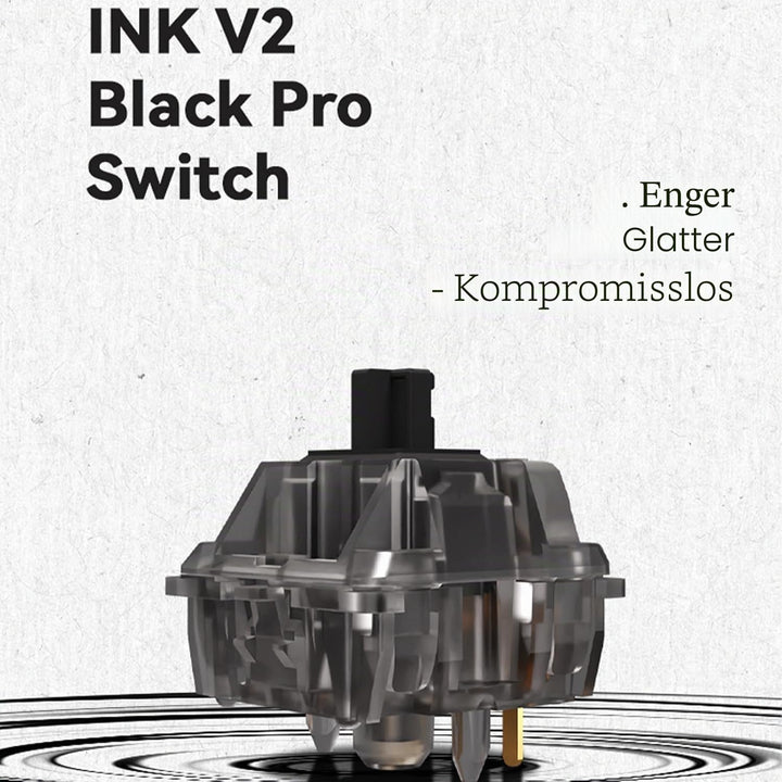 kutethy Gateron Black Ink v2 Switches 5-Pin RGB Linear Switch für mechanische DIY-Tastatur (36 Stück