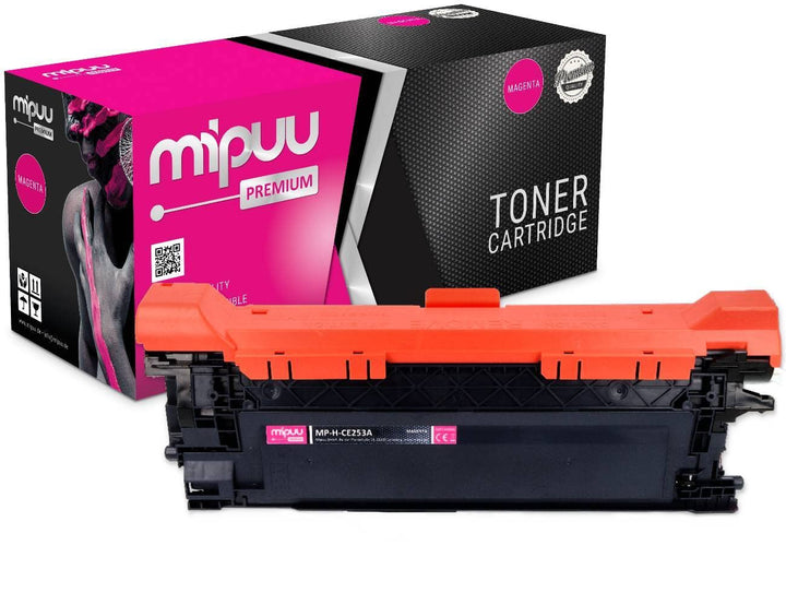 Mipuu Toner kompatibel für HP CE253A 504A Magenta für HP Color Laserjet CM3525 CM3525DN CM3525N CM35