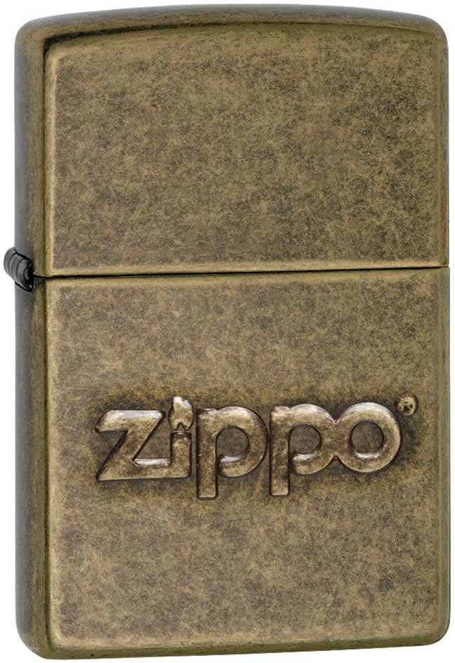 Zippo 60002307 PL Stamp Feuerzeuge, Messing, Edelstahloptik, 1 x 3,5 x 5,5 cm