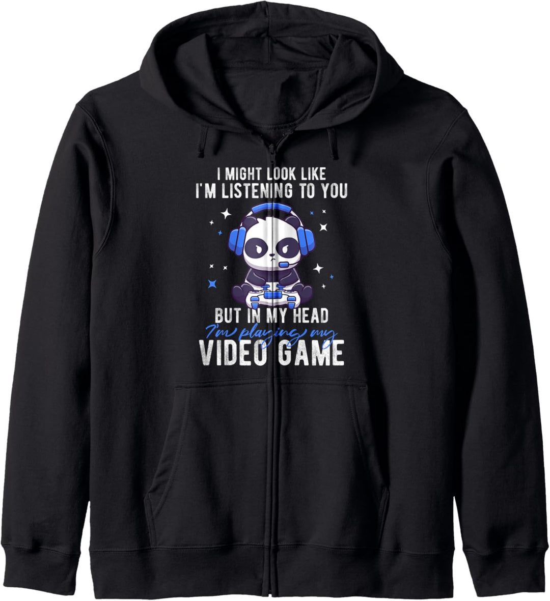 Ich sehe zwar so aus als würde ich - Lustiges Panda Gamer Kapuzenjacke