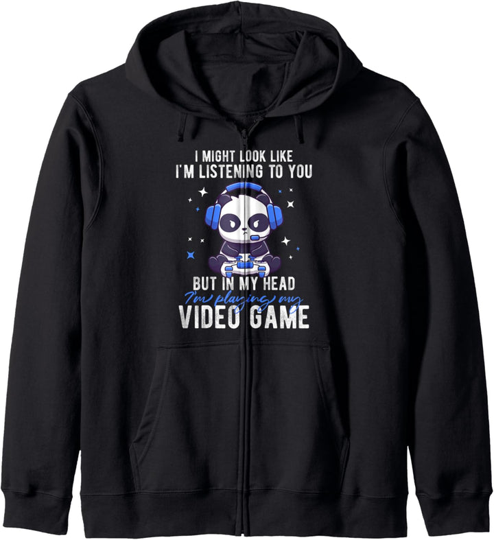 Ich sehe zwar so aus als würde ich - Lustiges Panda Gamer Kapuzenjacke