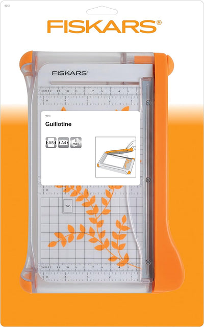 Fiskars Hebelschneidemaschine, Papierschneidemaschine A5, Mit Fingerschutz, 1003922 Hebel A4/A5, Heb