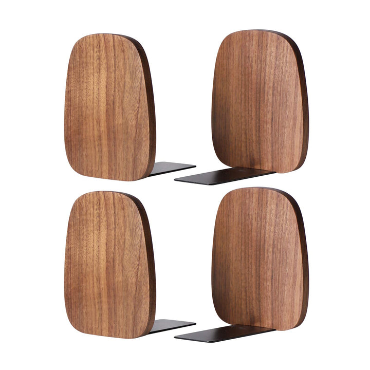 Muso Wood Buchstütze, Buchstützen aus Holz Buchhalter für Regale Dekorative Bücherstützen Buchhalter