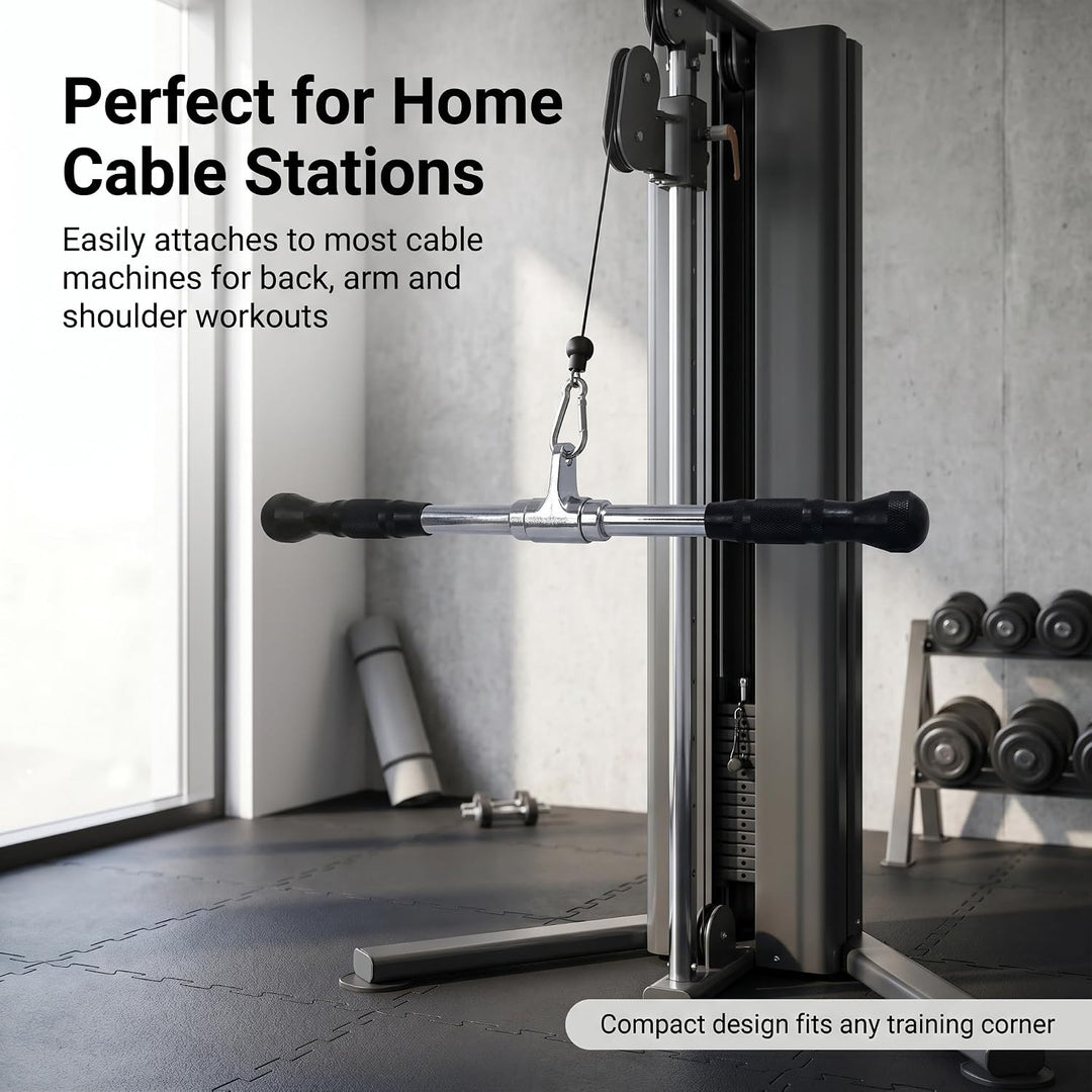 qibylift Latzugstange, Kraftstation Latzug Griff, LAT Pull Down Bar Krafttraining Griffe für Kabelzu