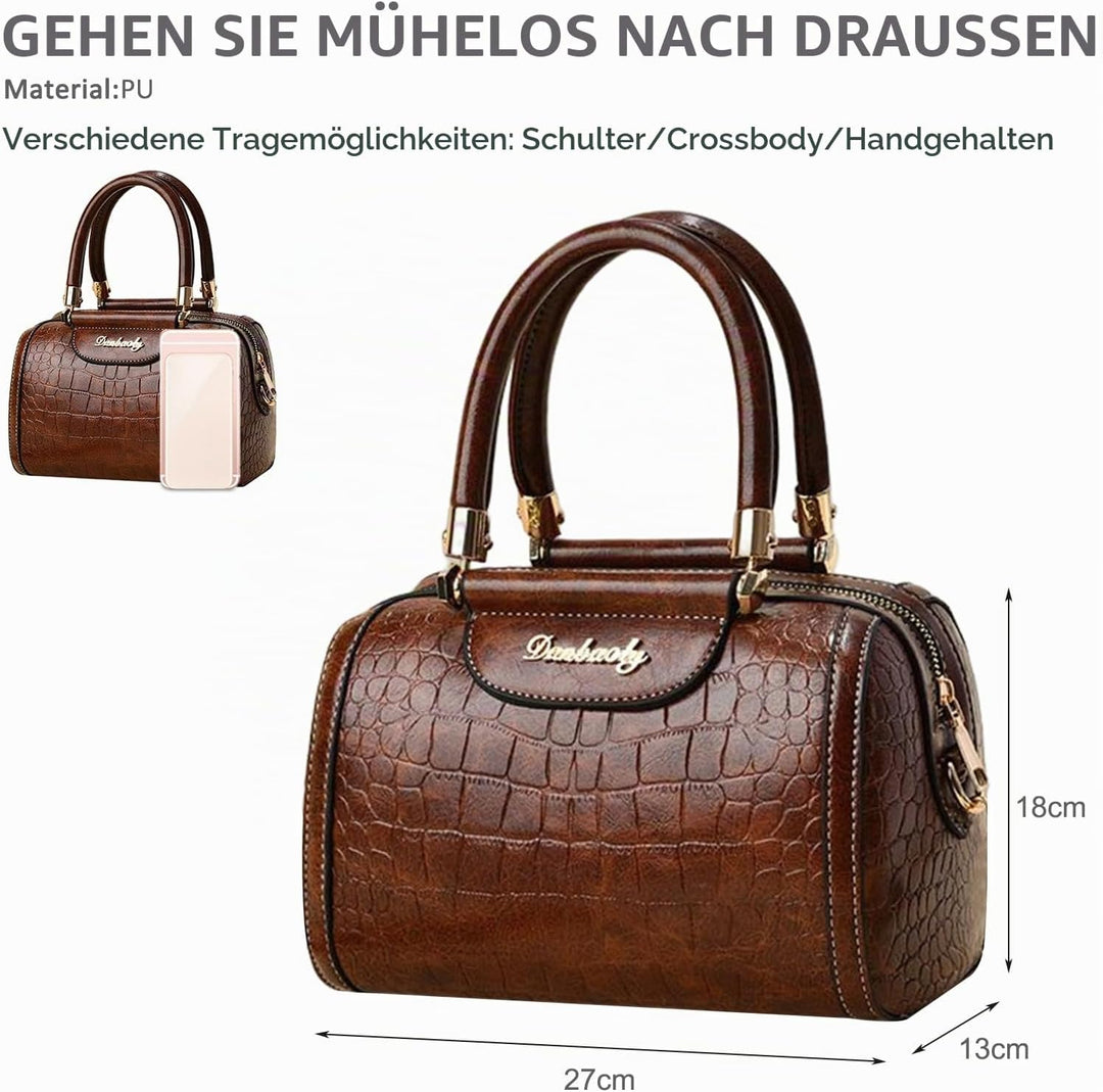 NICOLE &amp; DORIS Handtasche Damen Designer Umhängetasche Mode Schultertaschen PU Leder Satchel Handtas