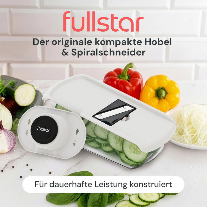 Fullstar Pro - 11-in-1 Mandoline Gemüsehobel, Julienneschneider und Reibe | Küchenhobel mit Scharfen