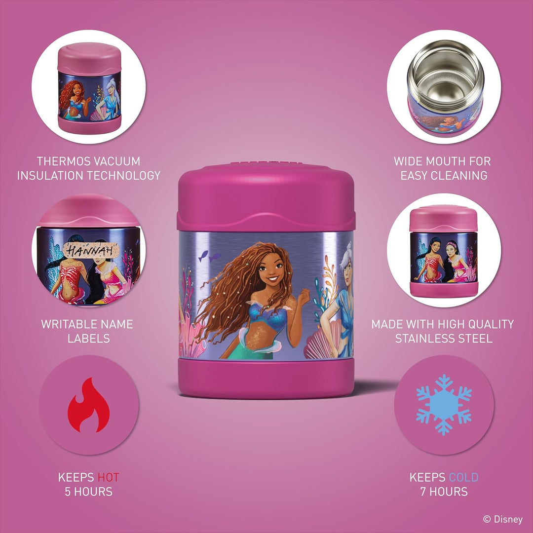 Thermos kids FUNTAINER Thermobehälter für Essen 300ml, Disney Meerjungfrau - Edelstahl, absolut dich