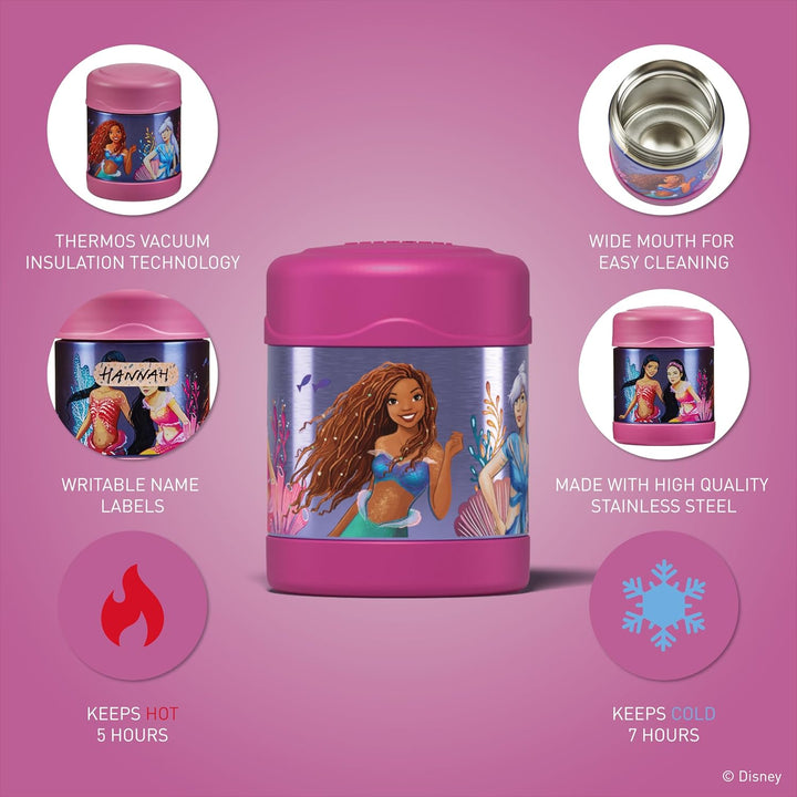 Thermos kids FUNTAINER Thermobehälter für Essen 300ml, Disney Meerjungfrau - Edelstahl, absolut dich