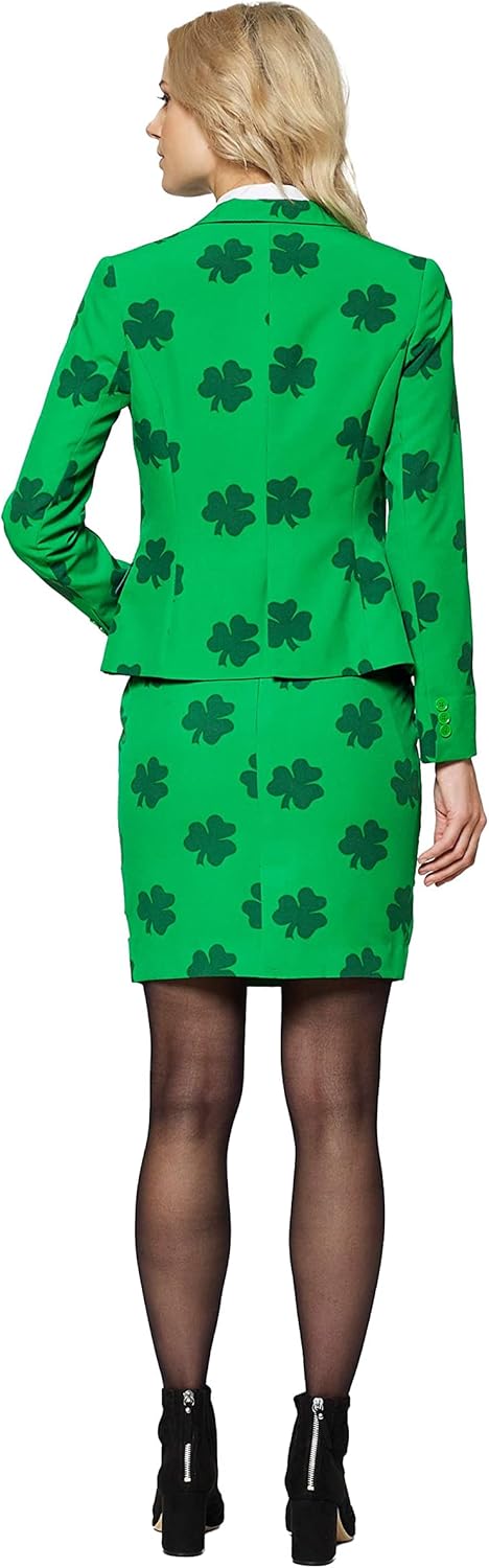 OppoSuits - Verrückter Anzug mit lustigen Prints für Damen - Komplettes Set: Jacke und Rock 32-34 St