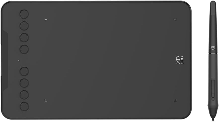 XPPen Deco mini7 v2 Grafiktablett, Grafik-Tablet, 17,8 cm (7 Zoll), ohne Anfänger, 16 K Druckstufen,