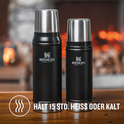 Stanley Classic Legendary Thermosflasche Edelstahl 473 ml - Thermos Hält 15 Stunden Heiss oder Kalt