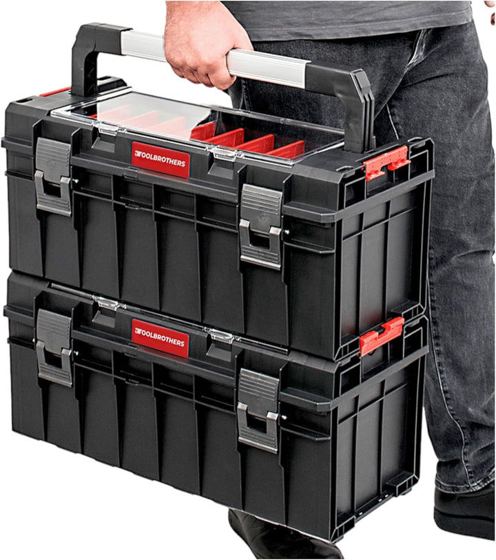 Toolbrothers RHINO Slim Werkzeugkoffer ECO Handling+ Long Edition 22 l IP54 + Werkzeugschale, Handli