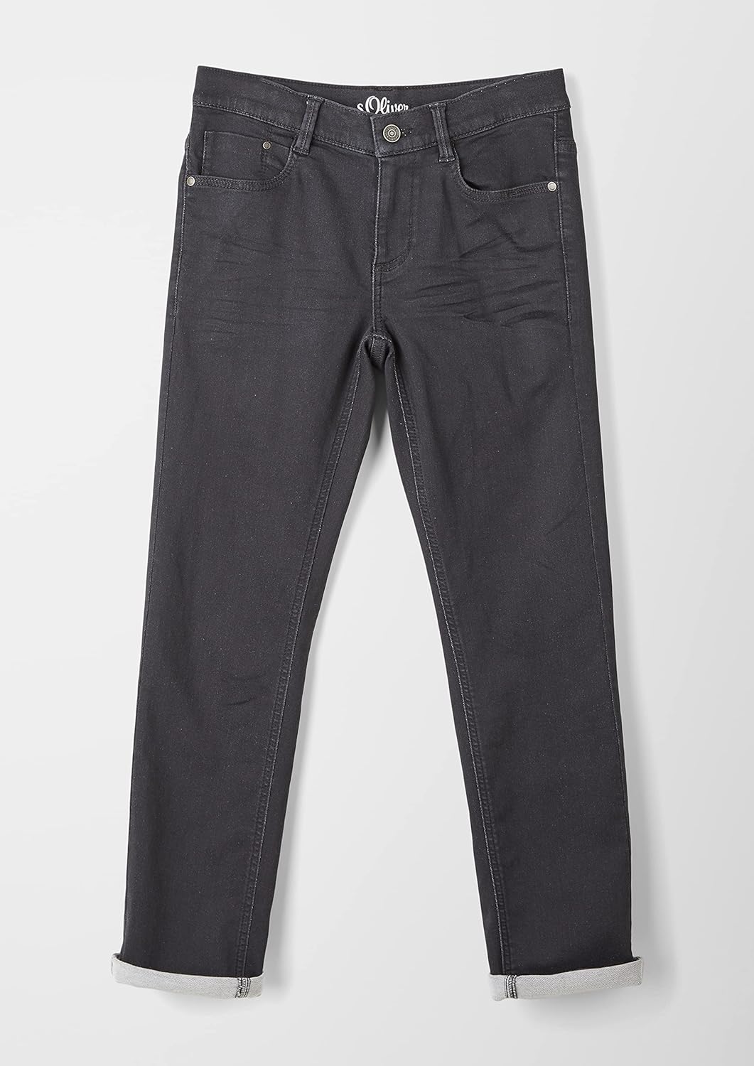 Esprit Boy's Jeans, Seattle Regular Fit, schwarz, 134