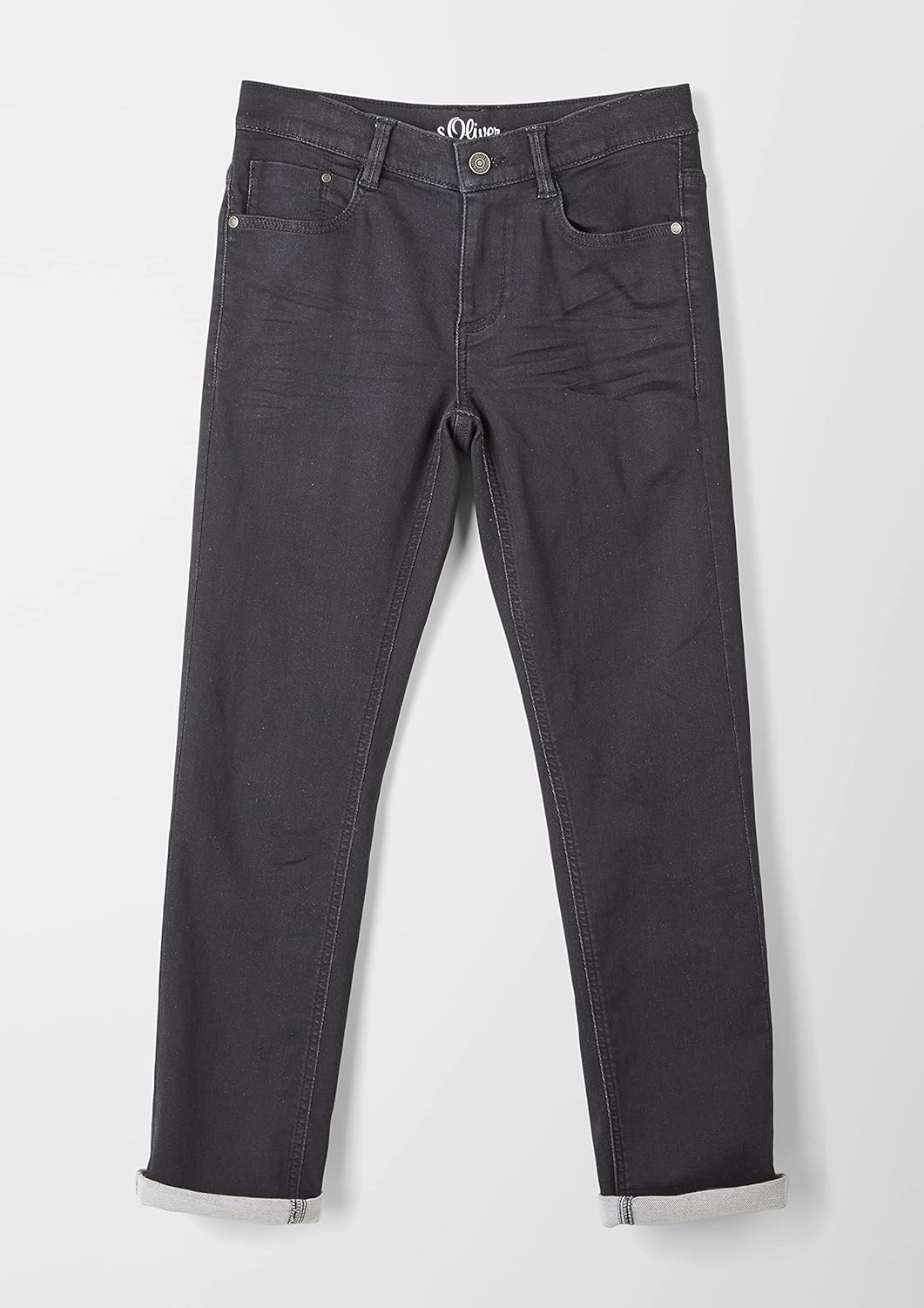 Esprit Boy's Jeans, Seattle Regular Fit, schwarz, 134