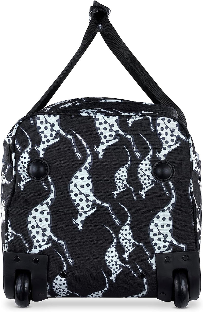 Chiemsee Jump N Fly Reisetasche auf Rollen, Unisex Weekender aus recyceltem PET, Schwarz, Schwarz