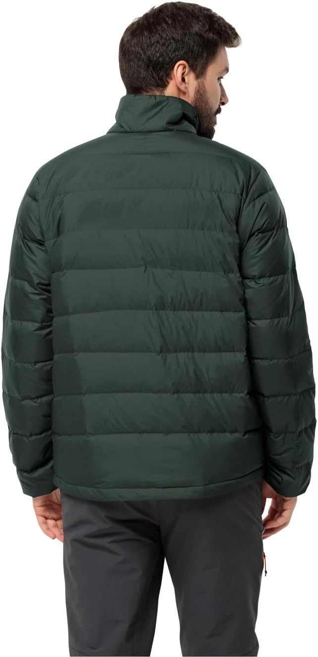 Jack Wolfskin Herren Ather Down Jkt M Daunenjacke S black olive / firefly, S black olive / firefly