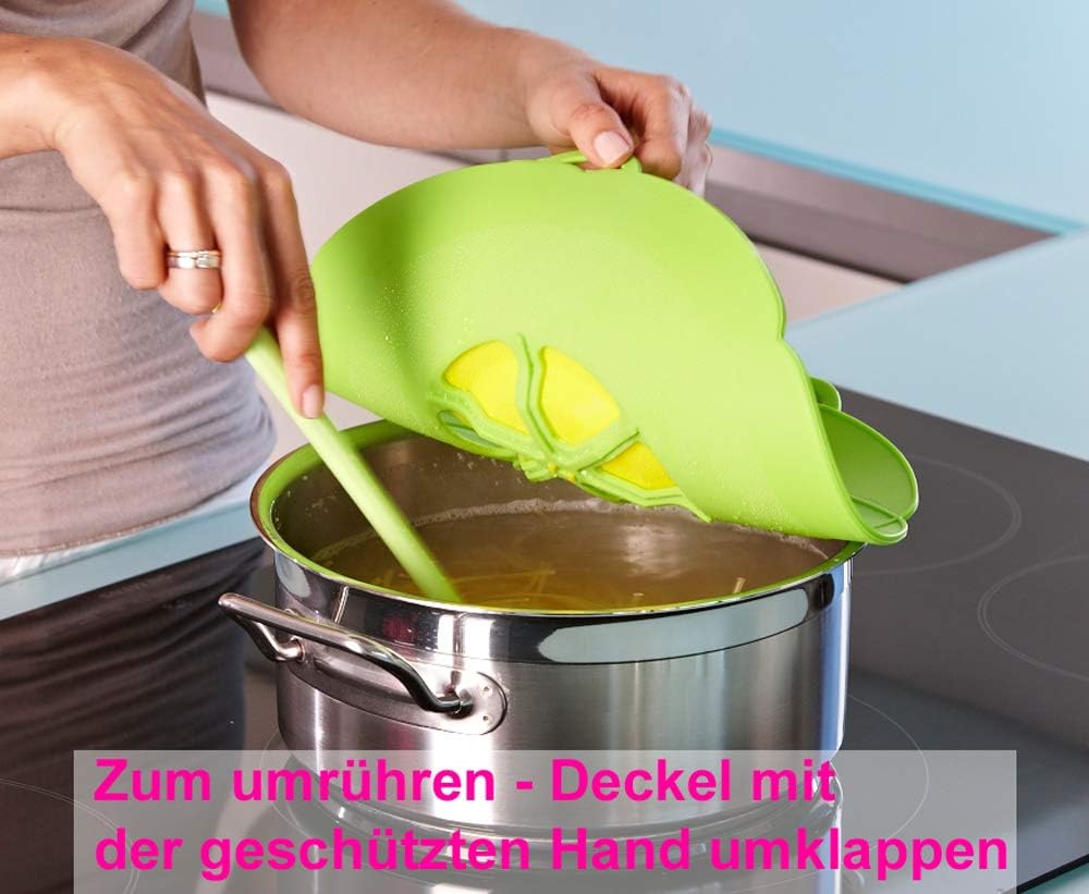 Kochblume - das Original vom Erfinder Armin Harecker L 29 blau | Überkochschutz für Topfgrössen von